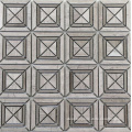 Light Brown Matte X Styles Stone Square Marble Mosaic Tiles